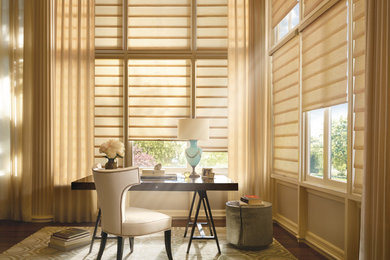 Inspiration for a timeless home office remodel in Other