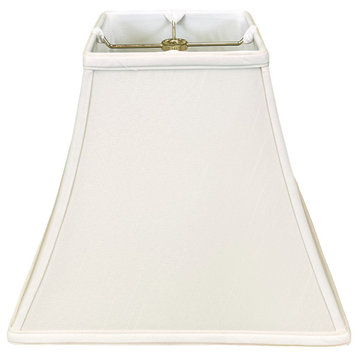 Royal Designs Square Bell Lamp Shade, White, 7x14x11.5, Single