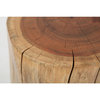 Global Archive Hardwood Stump Accent Table
