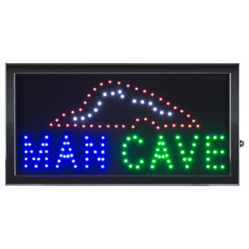 Man Cave LED Sign, Lighted Neon Electric Display Sign With Animation