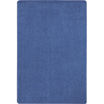 Just Kidding 6' x 9' Oval area rug, color Cobalt Blue