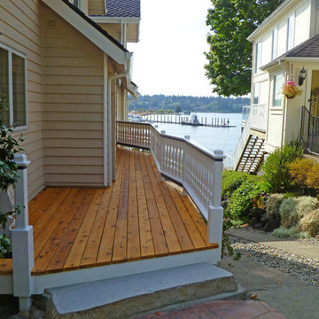 New Deck Railing Featuring Sawn Cedar Balusters
