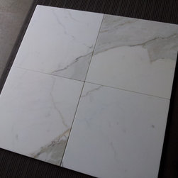 Calacatta Borghini 12x12" Honed Marble Tile - Bath Products