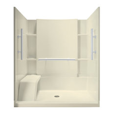 50 Most Por Biscuit Fibergl Shower Stalls And Kits For 2018 Sterling Accord 36 X60 X74 5 Vikrell Alcove Shower Kit