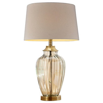 38.5" Golden Gaze Glass Table Lamp