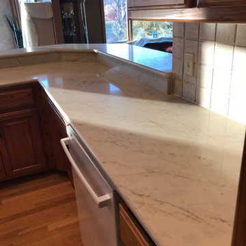 Springfield White & Grey Quartz Countertop