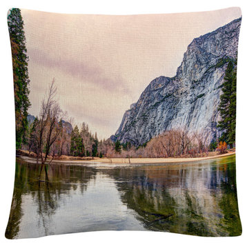 David Ayash 'Yosemite Valley' Decorative Throw Pillow