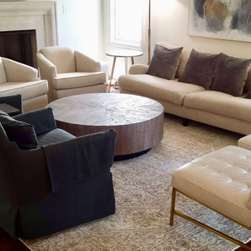 Overdye Persian Tabriz Oriental Rug offers living room light and contrast!
