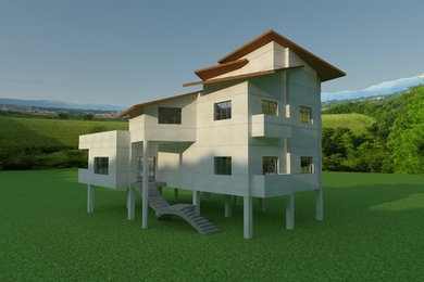 house in countryside
