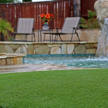 Artificial Grass Pool Area