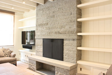Inspiration for a contemporary family room remodel in San Francisco