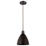 Innovations Lighting - Ballston Dome Mini Pendant, Oil Rubbed Bronze - A truly dynamic fixture, the Ballston fits seamlessly amidst most decor styles. Its sleek design and vast offering of finishes and shade options makes the Ballston an easy choice for all homes.