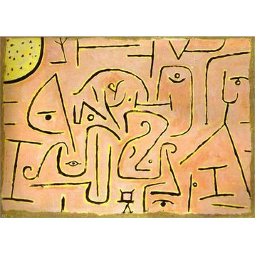 Paul Klee Contemplation, 18"x27" Wall Decal