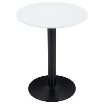 Luca Bistro Table Brown and Black, White and Black
