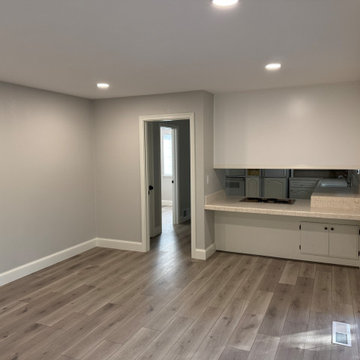 Home Remodel/ One Bath/paint/popcorn removal/LED Can lights/baseboards/Flooring