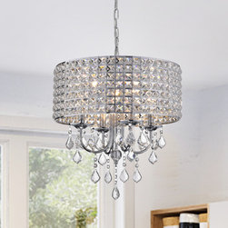 Alytus 4-Light Crystal Chandelier Chrome - Chandeliers