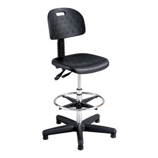 Office Star Economical Chair with Chrome Teardrop Footrest