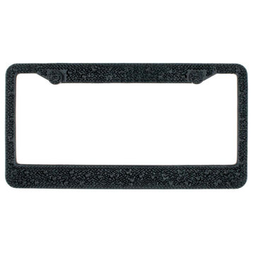 Sparkles Home Rhinestone License Plate Frame - Black