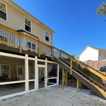Deck with Underneath Screened Porch, Powder Springs GA