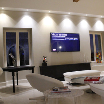 Aménagement d'un salon vouté