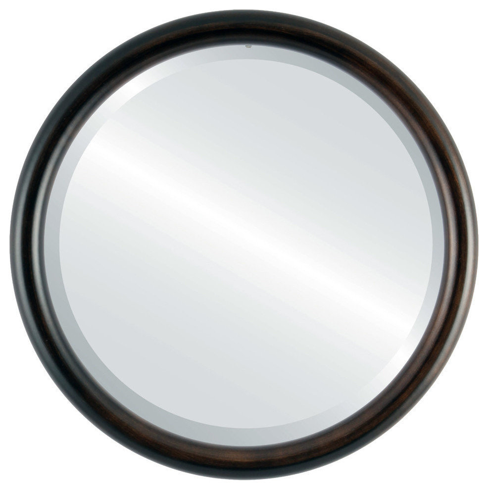 Pasadena Framed Round Mirror, 25x25" - Contemporary - Wall Mirrors - by ...