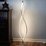 Brightech Twist - Modern LED Spiral Floor Lamp for Living Room Bright Lighting,
