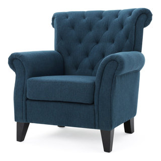 GDF Studio Nowell Contemporary Fabric Tufted Chair Transitional