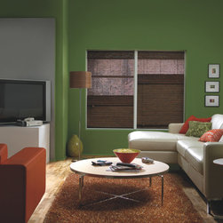 :evolor Natural Classic Roman Style Woven Wood Shades - Roman Shades