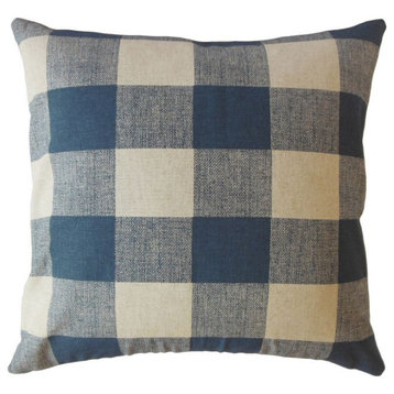 The Pillow Collection Blue Noel Throw Pillow, 18"