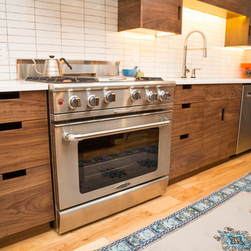 Modern Walnut Kitchen
