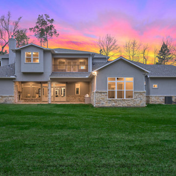 Craftsman Style Stone with Board and Batten