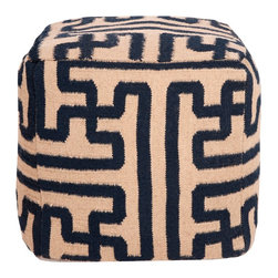 Surya Pouf Ottoman - Floor Pillows And Poufs