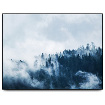 "Foggy forest" Oversized Framed Canvas, 60" x 40"