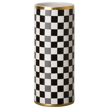 Torino Checker Vase