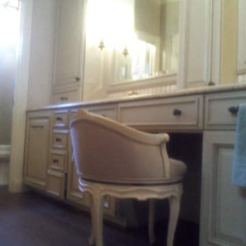 Master Bathroom Cabinetry, Lights, & Walls