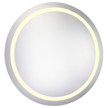 Elegant Lighting MRE-6015 Nova Circular 3000K LED Mirror, 30"x30"
