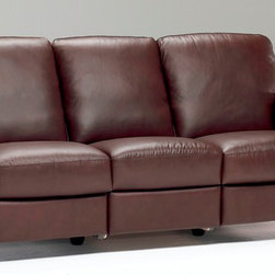 Natuzzi Editions Traditional Leather Sofa B557 - Sofas