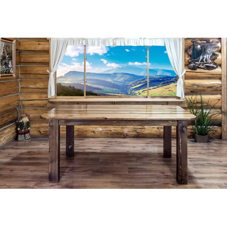 Homestead Collection 4 Post Dining Table, Stain and Clear Lacquer Finish