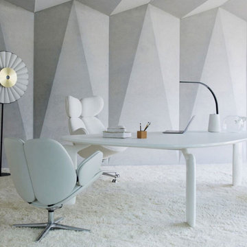 Pulp Triangular Dining Table / Desk by Roche Bobois