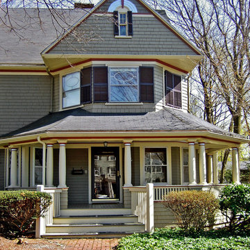 Multi-colored Victorian, north of Boston