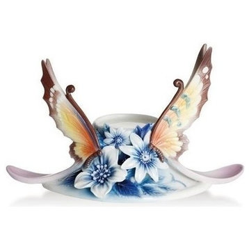 Forever Wedding Butterfly Tea Light Candle Holder