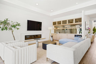 Transitional home design photo in Miami