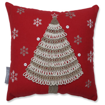 Country Home Tree 12" Throw Pillow