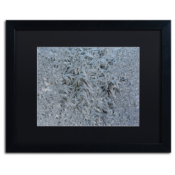 Kurt Shaffer 'Window Frosting' Art, Black Frame, Black Matte, 20"x16"