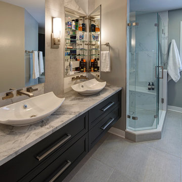 Sleek and Modern Master Bathroom in Palatine, IL
