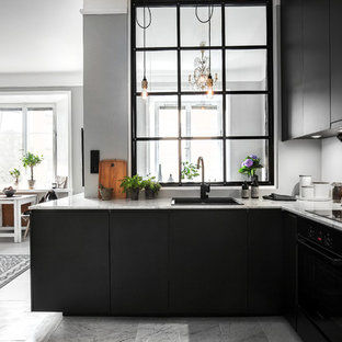 75 Beautiful Scandinavian Kitchen With Black Cabinets Pictures