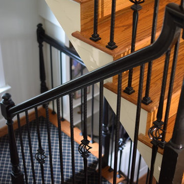 iron baluster remodel at The Highlands