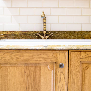 Classic, Sustainable-Wood Victorian Style Kitchen