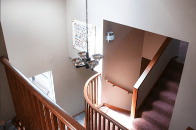 Example of a classic staircase design in Portland