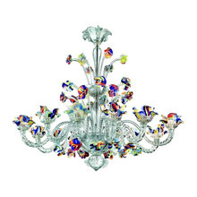 Blown glass chandelier